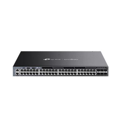 OMADA TP-LINK SG6654XHP: 48-Port Gigabit Stackable L3 Managed PoE+ Switch with 6 10G Slots