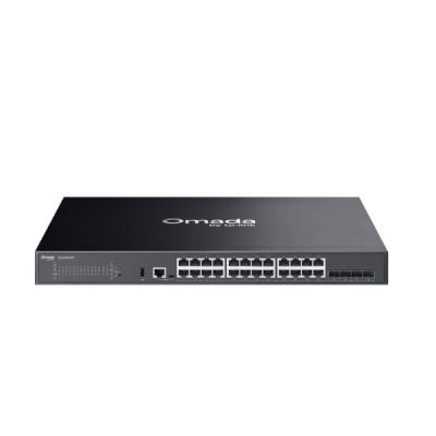 OMADA TP-LINK SG5428XMPP:  24-Port Gigabit Stackable Lite L3 Managed PoE++ Switch with 4�� 10G Slots
