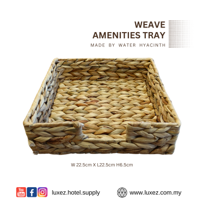 Amenities Tray Weave Basket Water Hyacinth