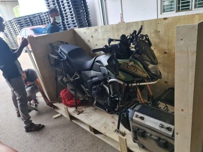 Process Wood Plywood crate for motorcycle