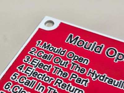 Aluminium 2mmT 2C Etching with 4 Holes