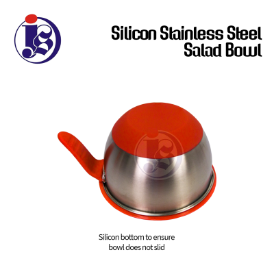 Silicon Stainless Steel Salad Bowl