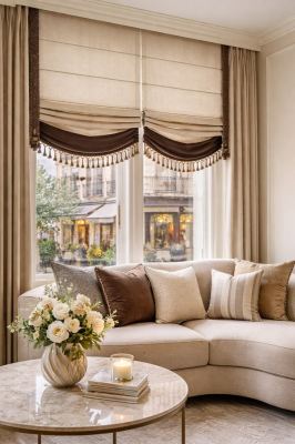 Double Layer Roman Shades