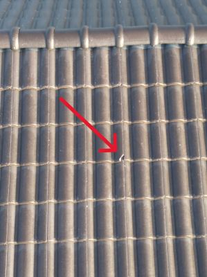 Roof tile damages