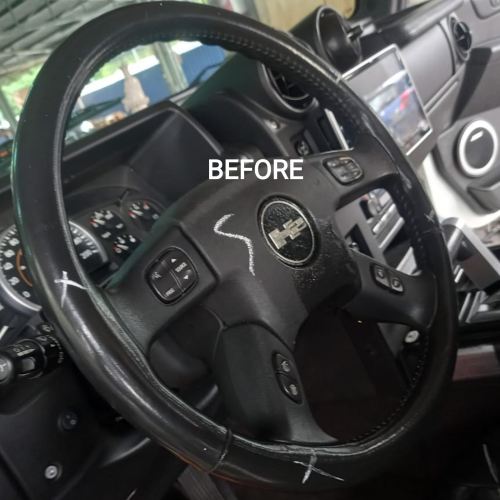 HUMMER H2 STEERING WHEEL REPLACE LEATHER 