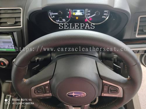 SUBARU XV STEERING WHELL REPLACE SYNTHETIC LEATHER 
