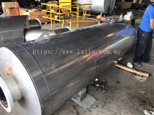 Insulation on Exhaust Silencer
